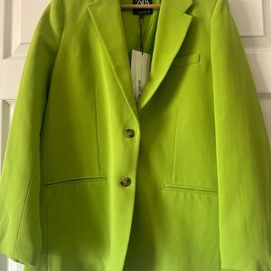Zara Women's Lime Green Blazer